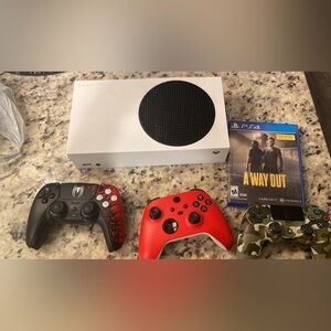 all are separate the ps5 controller is $150 the ps4 controller is $40